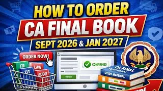 How to Order CA Final Books from ICAI for Sept 2026 & Jan 2027 | Step-by-Step Guide