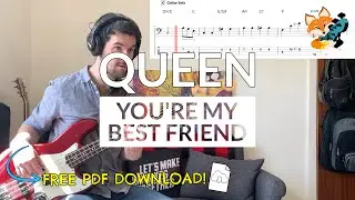 Queen - You're My Best Friend (Bass Cover) | Bass Tab Download
