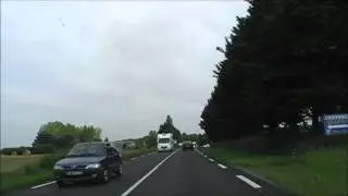Driving Along Route de la Lib&eacute;ration D786, La Couture, Brittany, France 22nd August 2011