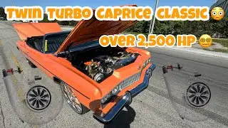 The fastest twin turbo Caprice classic 1973 donk in Miami 🌴🍑😳 top ☝🏽