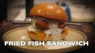 Best Crispy Fried Fish Sandwich | ASMR