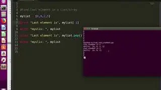 Python How to Find last element in a List or Array