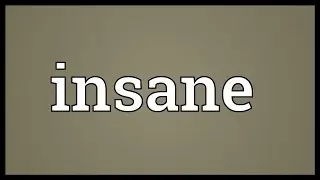 Insane Meaning