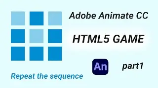 Adobe Animate CC - HTML5 - Memory Game - Part 1