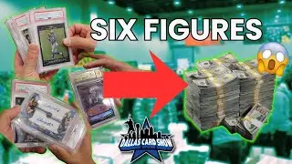 Turning Cardboard Into SIX FIGURES 💰 at the Dallas Card Show
