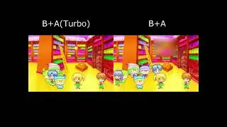 WFMdP! Taisen Mahō-Dama B button  vs B+A(Turbo) button