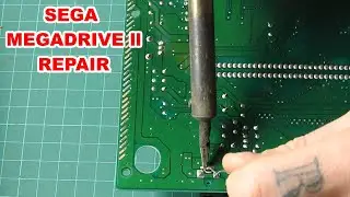 Sega Mega Drive 2 No Power Repair Reflowing The DC Jack
