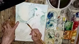 Shockboxx Pet Portrait WIP state 2;  ASMR; Painting Without a Net