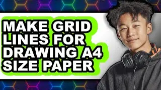 How To Make Grid Lines For Drawing A4 Size Paper - Step By Step