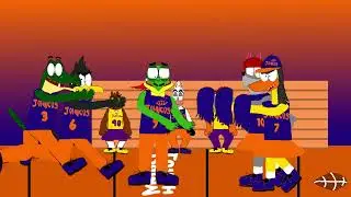 Taeion at his football game at the gym as the Johnco vs Buffos