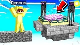 Ik Vond De END PORTAL in SKY BLOCK! (Minecraft)