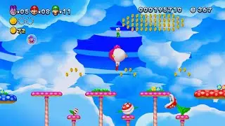 Exciting Mario Bros Deluxe Nintendo Switch Gameplay | Acorn Plains 4 Mushroom Height level challenge