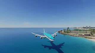 MSFS 2024 New York JFK at Sunrise to Spectacular St Maarten (KJFK-TNCM) BATC 4K Boeing 747-8