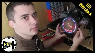 Propeller clock - POV electronic project for Hackaday contest