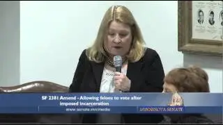 Senator David Hann thoughts on felon voting
