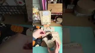 Handmade junk journal pumpkin kit