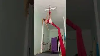 Helicopter aerial silks drop / aerial silks / circus 🎪 #aerialsilks #aerialdance #circus