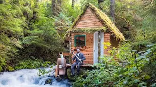 Building an Off-Grid Secret Cabin with No Power Tools!