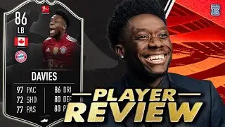 86 DAVIES BUNDESLIGA PLAYER OF THE MONTH PLAYER REVIEW - POTM ALPHONSO DAVIES FIFA 22 ULTIMATE TEAM