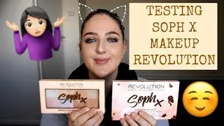 TESTING SOPH X MAKEUP REVOLUTION EYESHADOW & HIGHLIGHTING PALETTES ♡ SimisLifeofDreams