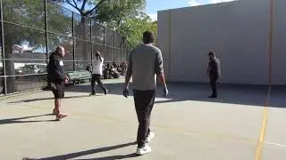 Hoover Park - Mark & Miguel vs Bayo & Harry - Doubles Filmed By Handball Social - 10.26.2025