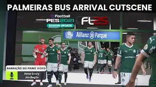 New Palmeiras Entrance Mod Bus Arrival Cutscene - PES 2021 & Football Life 2025