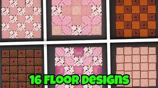 16 Beautiful Floor Designs with Pink Wood in Minecraft ⛏️🌺