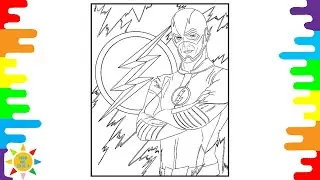 Flash Coloring | Flash Poses For a Photo Coloring | Audioscribe - Free Fall [NCS Release]