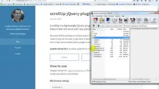 How to use Scroll Up jQuery plugin