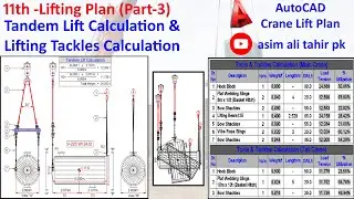 11th-Part-03 Crane Lifting Plan Tandem Lift and Lifting Tools Calculation Urdu&Hindi