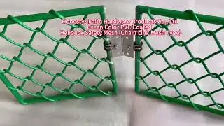 Green PVC Coated Helideck Safety Net (Chain Link Mesh Type) for high safety protection