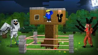 POOR Vs RICH 99 Nights In Forest Monster Apocalypse Bunker Battle In Minecraft