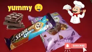 Eating challenge..🤤🤤 love bite..and 5 star oreo. Yummy 😋😋