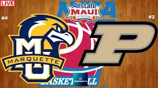 Purdue vs Marquette Maui Invitational Championship College Basketball Live Game Cast & Chat