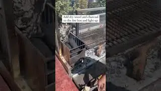 🔥Łatwy przewodnik krok po kroku, jak rozpalić żar za pomocą paleniska🔥 #bbq #asado #grill #grillowanie