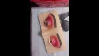 Pink Red Cut Crease Eye Makeup 💖✨ | Glam Eye Look