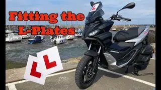 Aprilia SR GT 125 : Fitting the L Plates