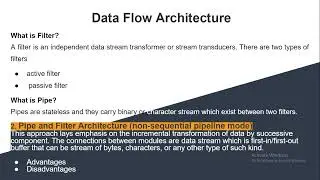 what is filter & pipe in Software Architecure & Design