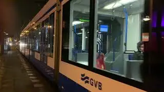 Tram 1 vertrekt Baden Powellweg naar Muiderpoortstation