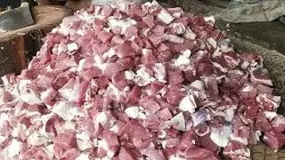 Very Famous Beef Shop Faisalabad | Buffalo Meat Cutting Skill | How To Cut Beef | MK Cutting Skills 