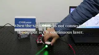532nm 60mW Green Dot Laser Module TTL Modulation Demonstration