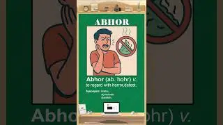 What Does &lsquo;Abhor&rsquo; Mean? | #Vocabulary | #LearnEnglish | #EnglishLessons | #Shorts