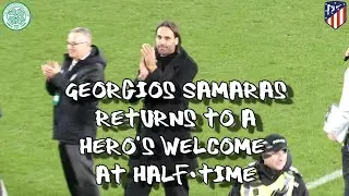 Georgios Samaras Returns To A Hero's Welcome At Half-Time - Celtic 2 - Atletico Madrid 2