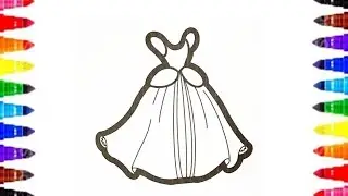 Свадебное платье невесты 👗👰&zwj;♀️ Раскраски для дошкольников и малышей