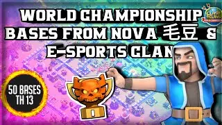 NOVA 毛豆 : Top 50 TH 13 War Bases from World Championship Clan Team NOVA 毛豆 and Elite Clans | TH13