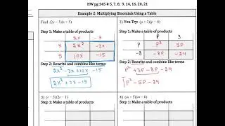 7.3A Multiplying Polynomials