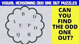 #VISUAL #REASONING ODD MAN OUT #PUZZLES WITH ANSWERS