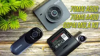 DDPAI Mola N3 vs 70MAI A500 vs 70MAI A400 | Comparison + License Plate Readability | Gizmobeep