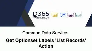CDS/D365 -  Get Optionset Labels 