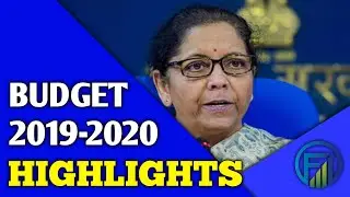Highlights of Union Budget 2019-20 || Finance Minister Nirmala Sitharaman || Funds Vesting